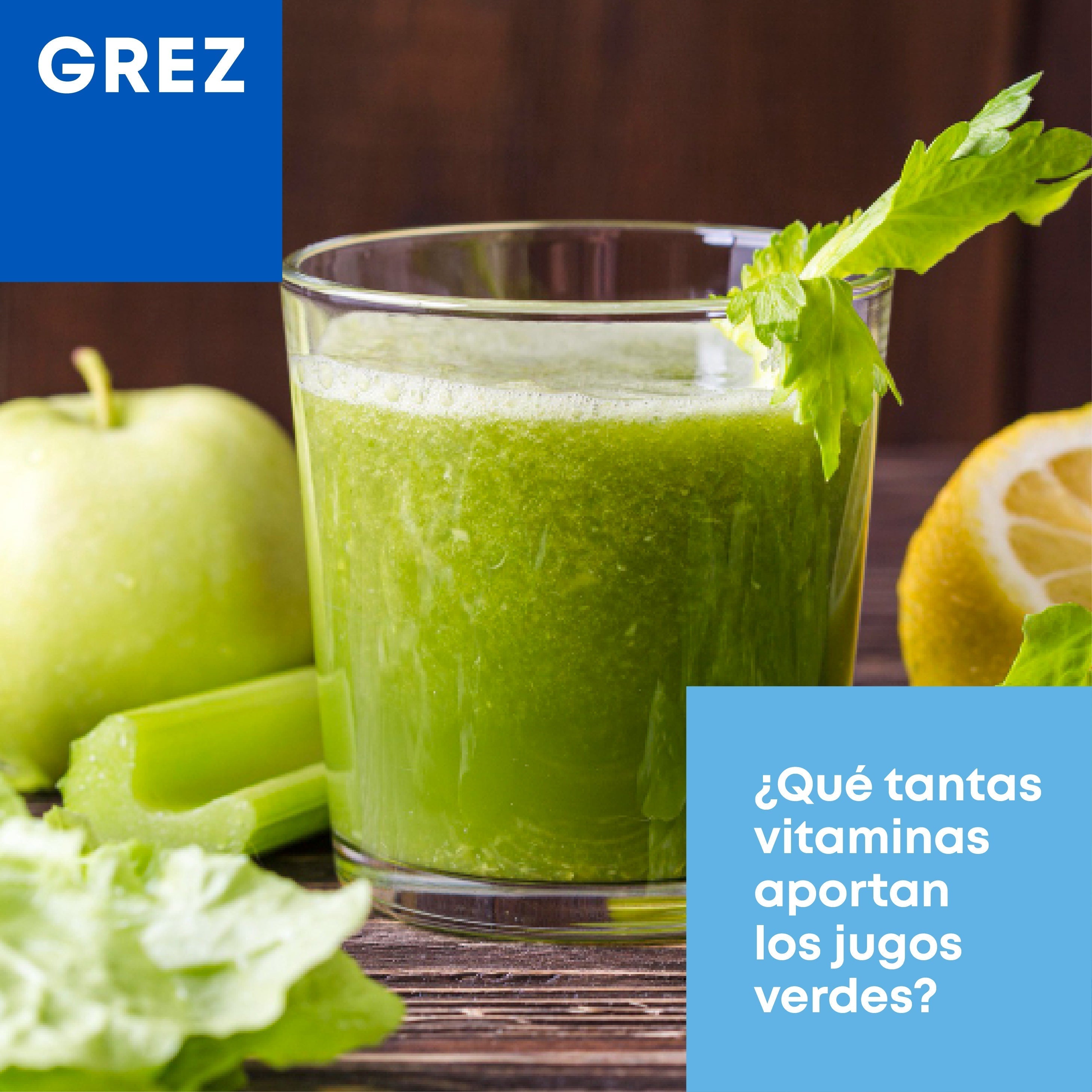 ¿QUÉ TANTAS VITAMINAS APORTAN LOS JUGOS VERDES?