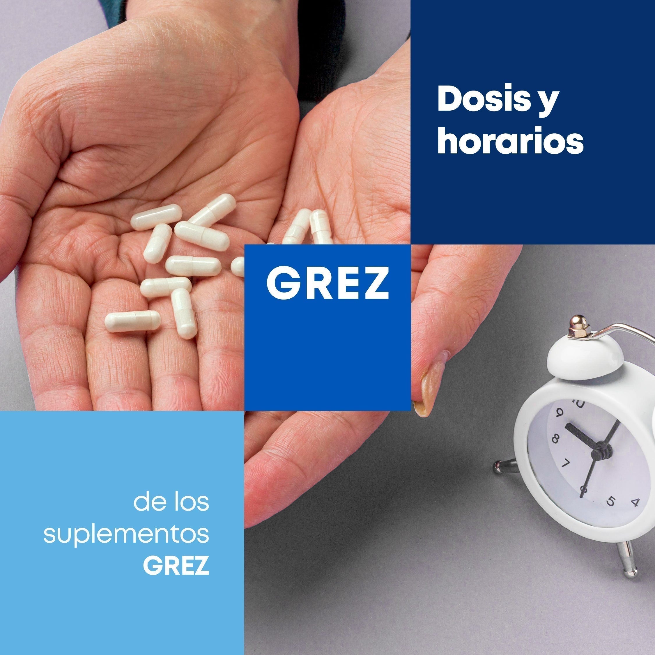 Dosis y horarios de los suplementos GREZ