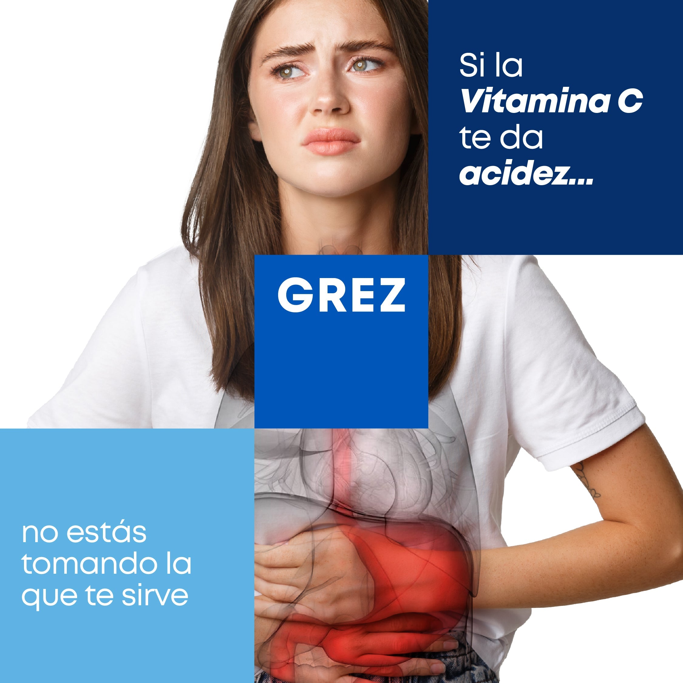 Si la Vitamina C te da acidez... no estás tomando la que te sirve