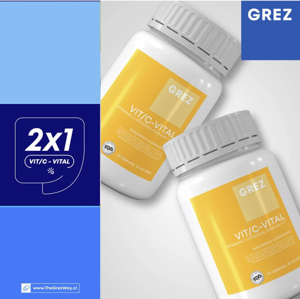 PACK 2X1 - VIT/C-VITAL - 500mg Vitamina C Liposomal
