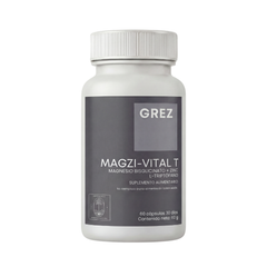 MAGZI-VITAL T - Magnesio bisglicinato + Zinc + Aminoácido para el Sueño - 60 cápsulas / Suscripción